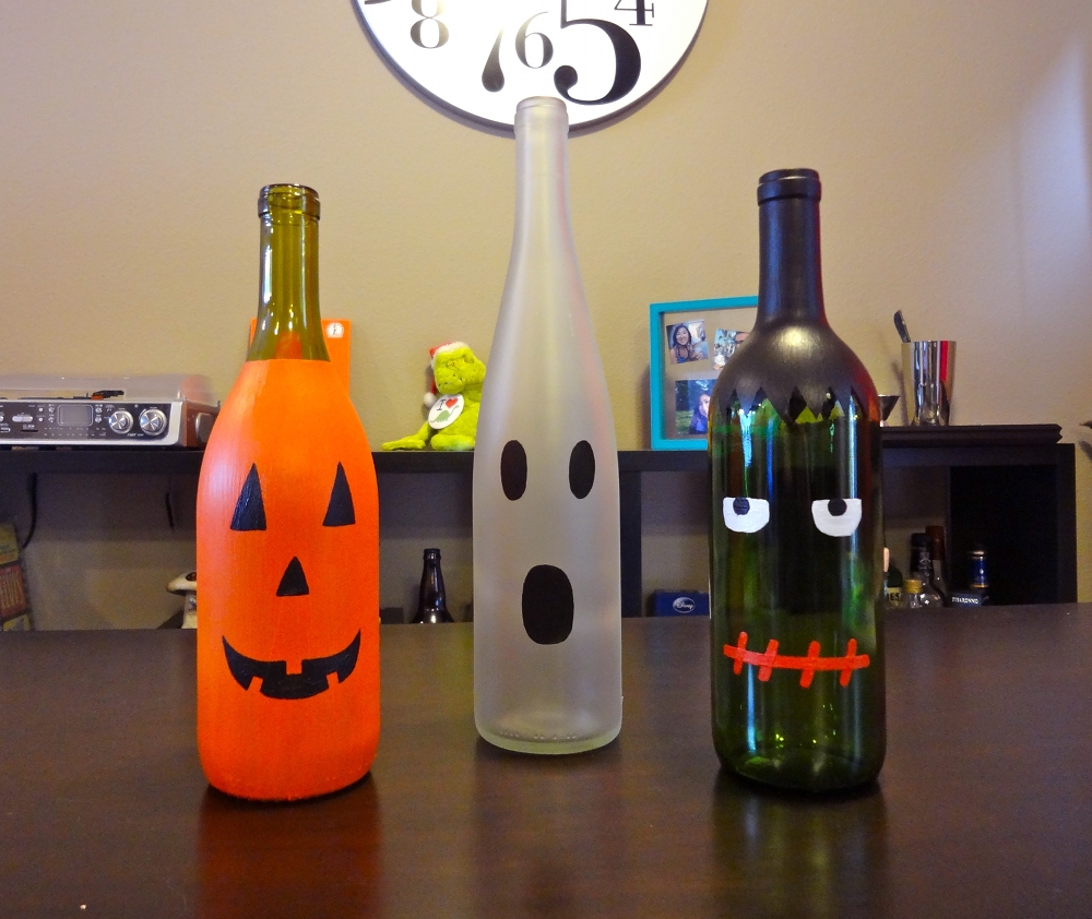 Halloween Wine Bottles