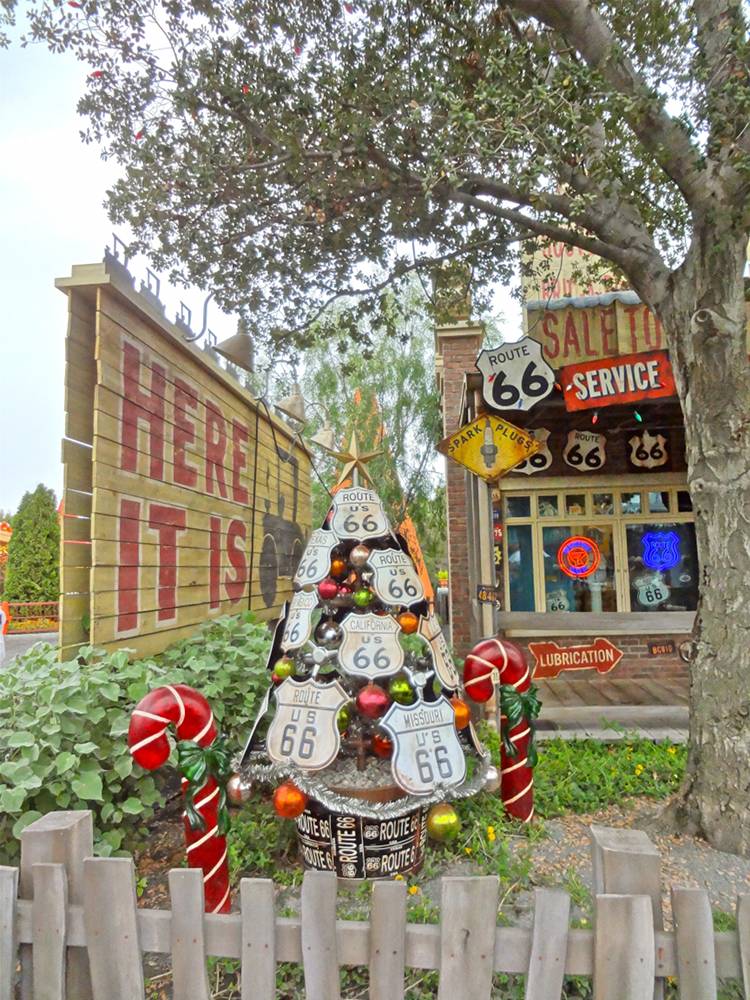 Cars Land Route Sign Tree
