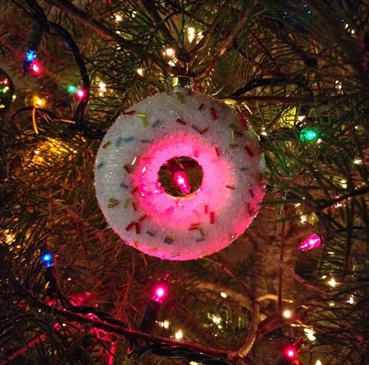 Donut Christmas Tree Ornament