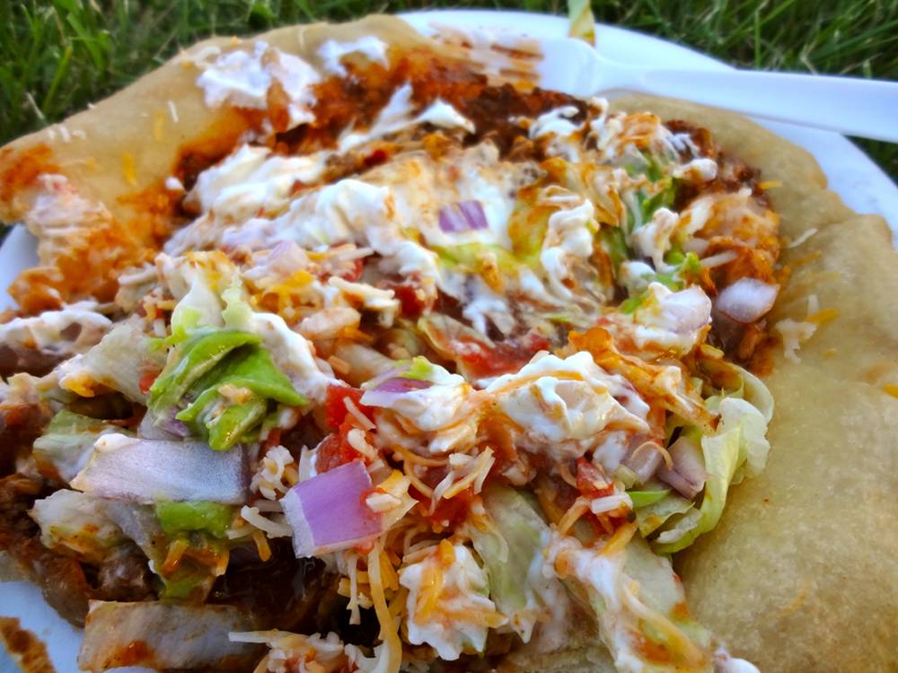 Indian Taco at the Wine and Balloon Festival
